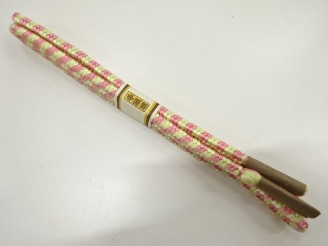 JAPANESE KIMONO / UNUSED HAND-TIED OBIJIME